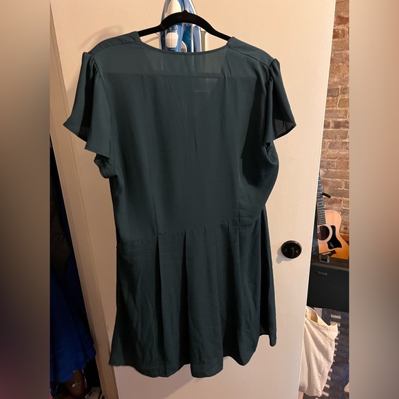 Target Xhilaration Turquoise Dress with embroidered flowers. - Picture 3 of 3